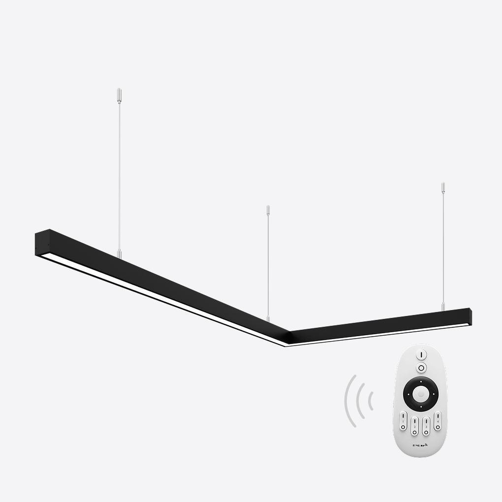 Светильник светодиодный управляемый X-LED 80 Вт L-образный 1000x620x43 мм Черный (LSNL-80db) - фото 2 Светильник светодиодный управляемый X-LED 80 Вт L-образный 1000x620x43 мм Черный (LSNL-80db) - фото 2