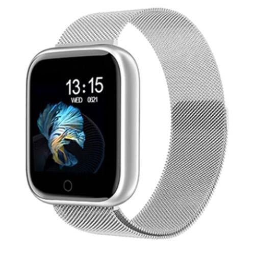 Smart Watch T80 с двумя браслетами Silver