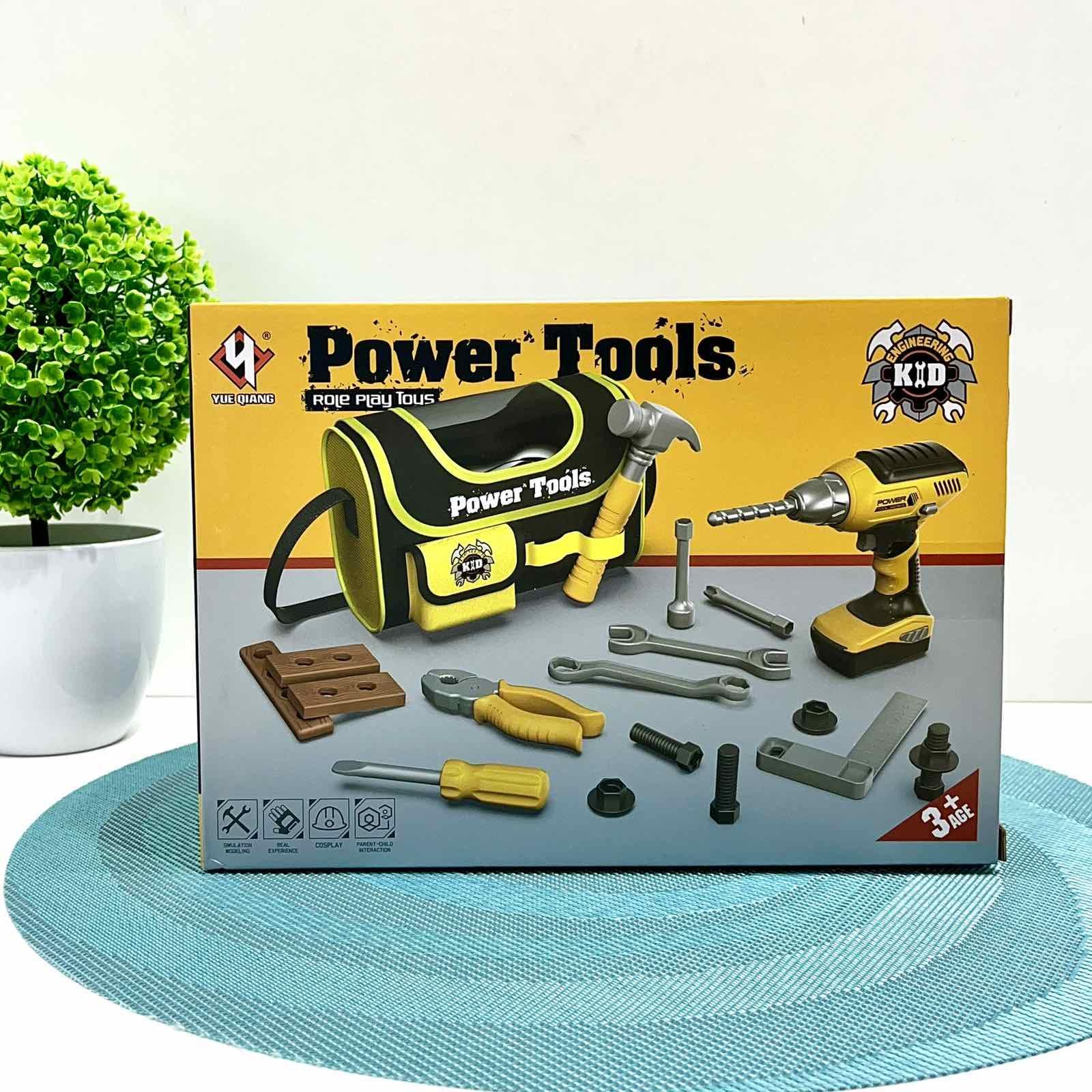 Набір інструментів дитячий шуруповерт/молоток/гайки/викрутка у валізці Жовтий (T013) - фото 10 Набір інструментів дитячий шуруповерт/молоток/гайки/викрутка у валізці Жовтий (T013) - фото 10