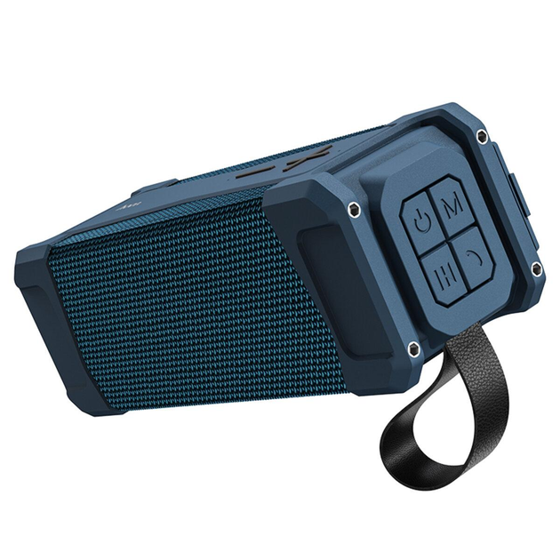 Портативна бездротова Bluetooth колонка Hoco HC6 IPX5 TWS/BT/AUX/FM/TF/USB Blue (HC6 Blue)