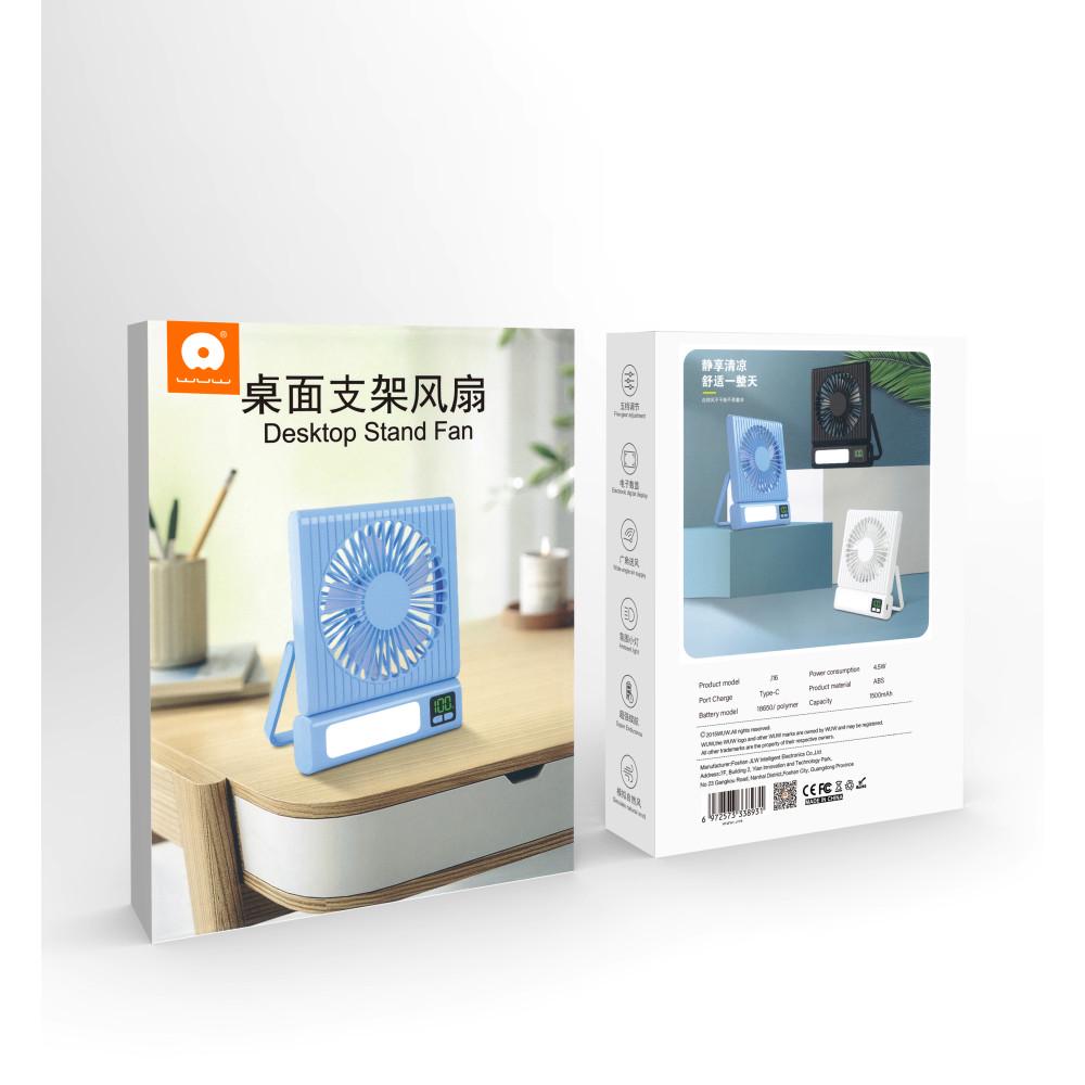 Вентилятор Wuw настільний 1500mAh (J16) - фото 7