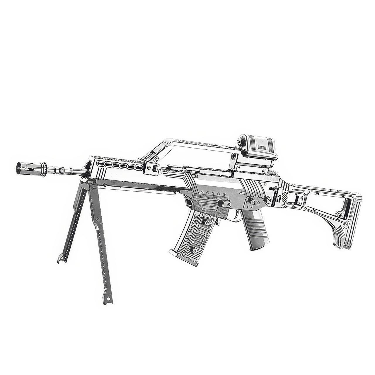 Конструктор металический Metal Earth винтовка HK G36 (2347799303)