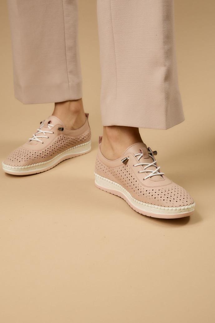 Мокасини жіночі Anna Lucci шкіряні р. 41 Рожевий (194787) - фото 5