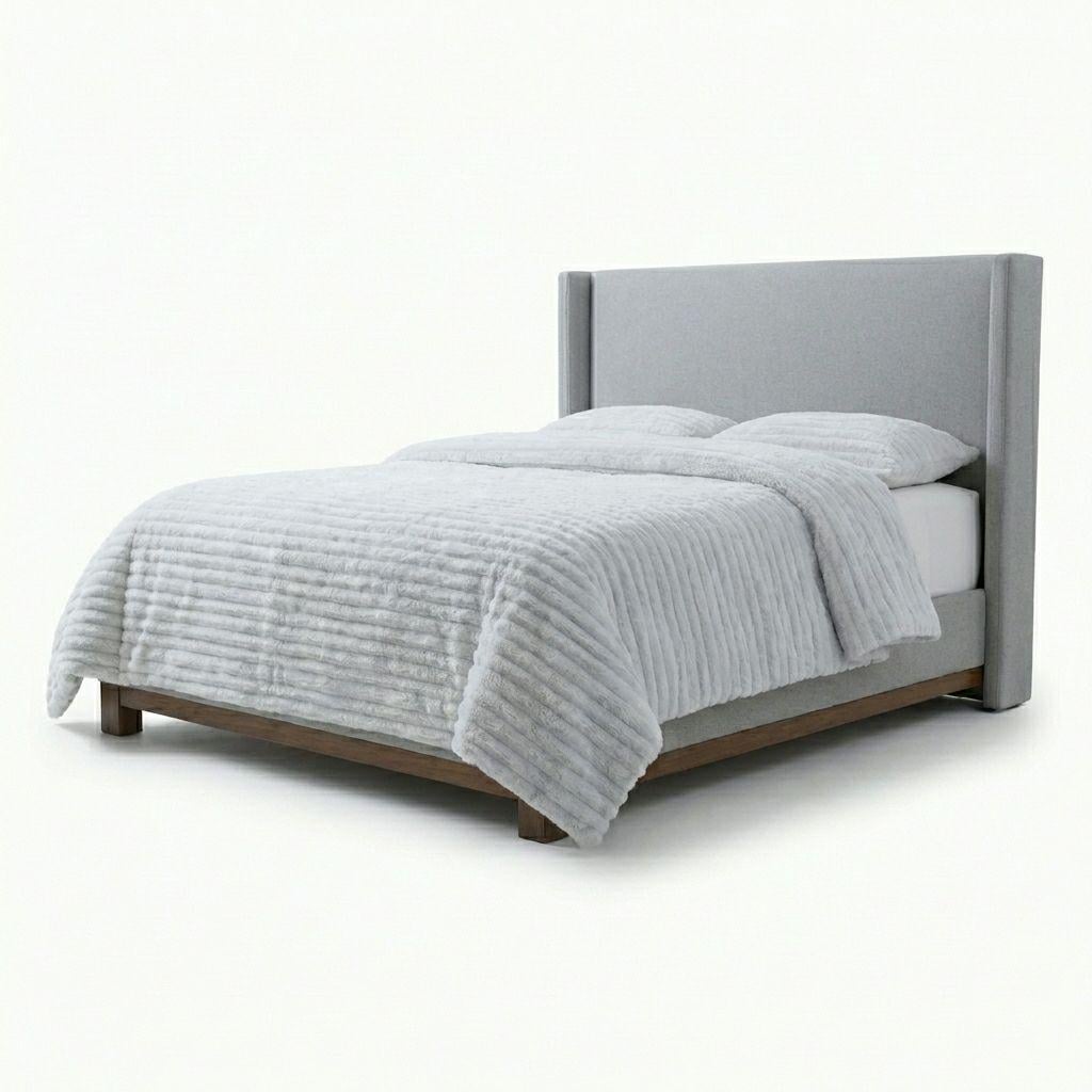 Плед L&M Шарпей 200x230 см Ніжно-блакитний