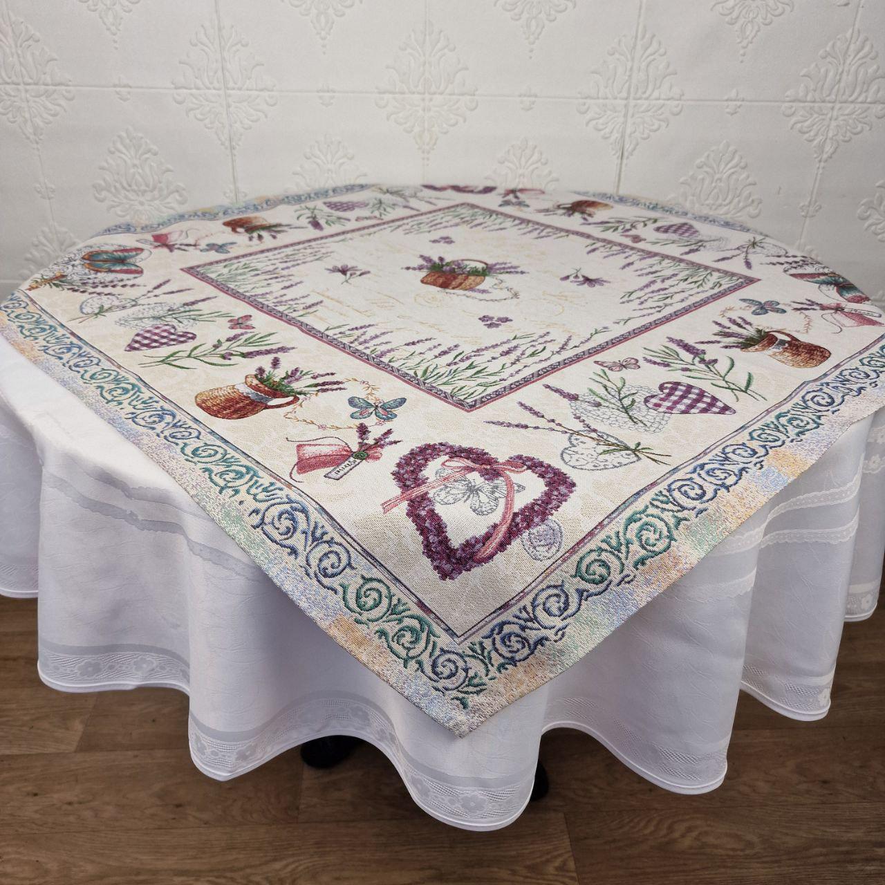 Скатерть квадратная гобеленовая Milano cod 80 100x100 см (CN40120)