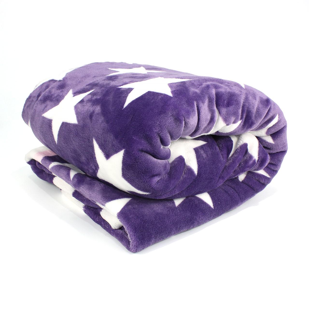 Одеяло флисовое Н0171 200х220 см Фиолетовый