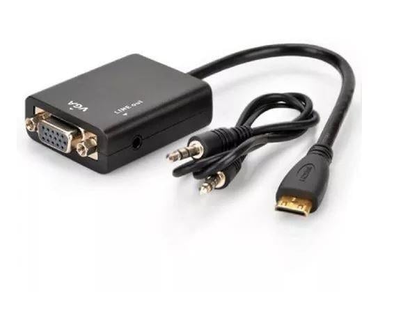 Конвертер HDMI на VGA со звуком без питания