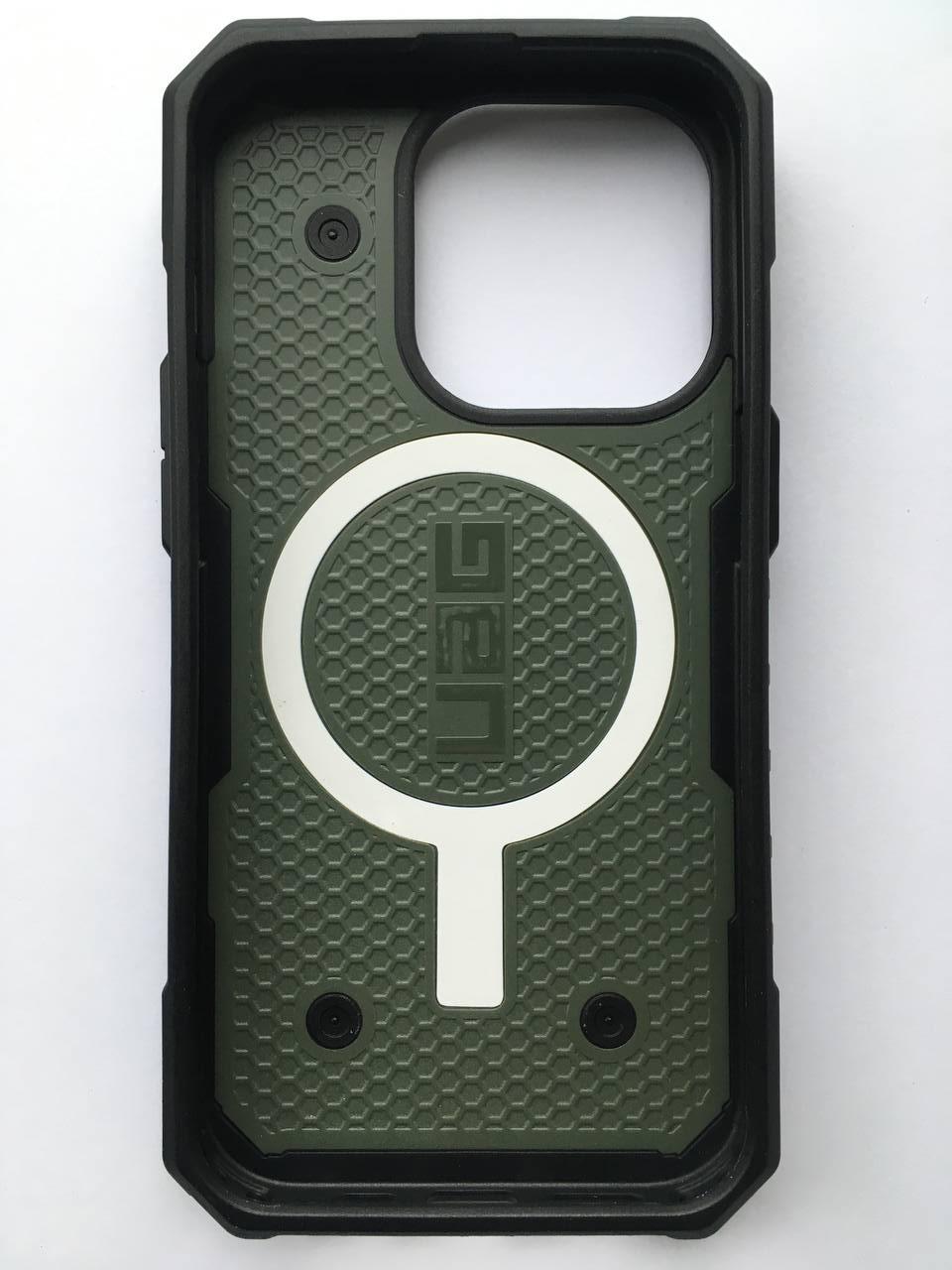 Чехол противоударный UAG Pathfinder MagSafe 114054117272 для Iphone 14 Pro (6.1") Olive - фото 3