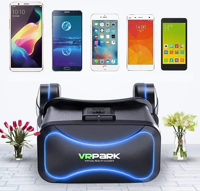 Очки виртуальной реальности VR BOX PARK J20 с наушниками и пультом (25252488) - фото 6