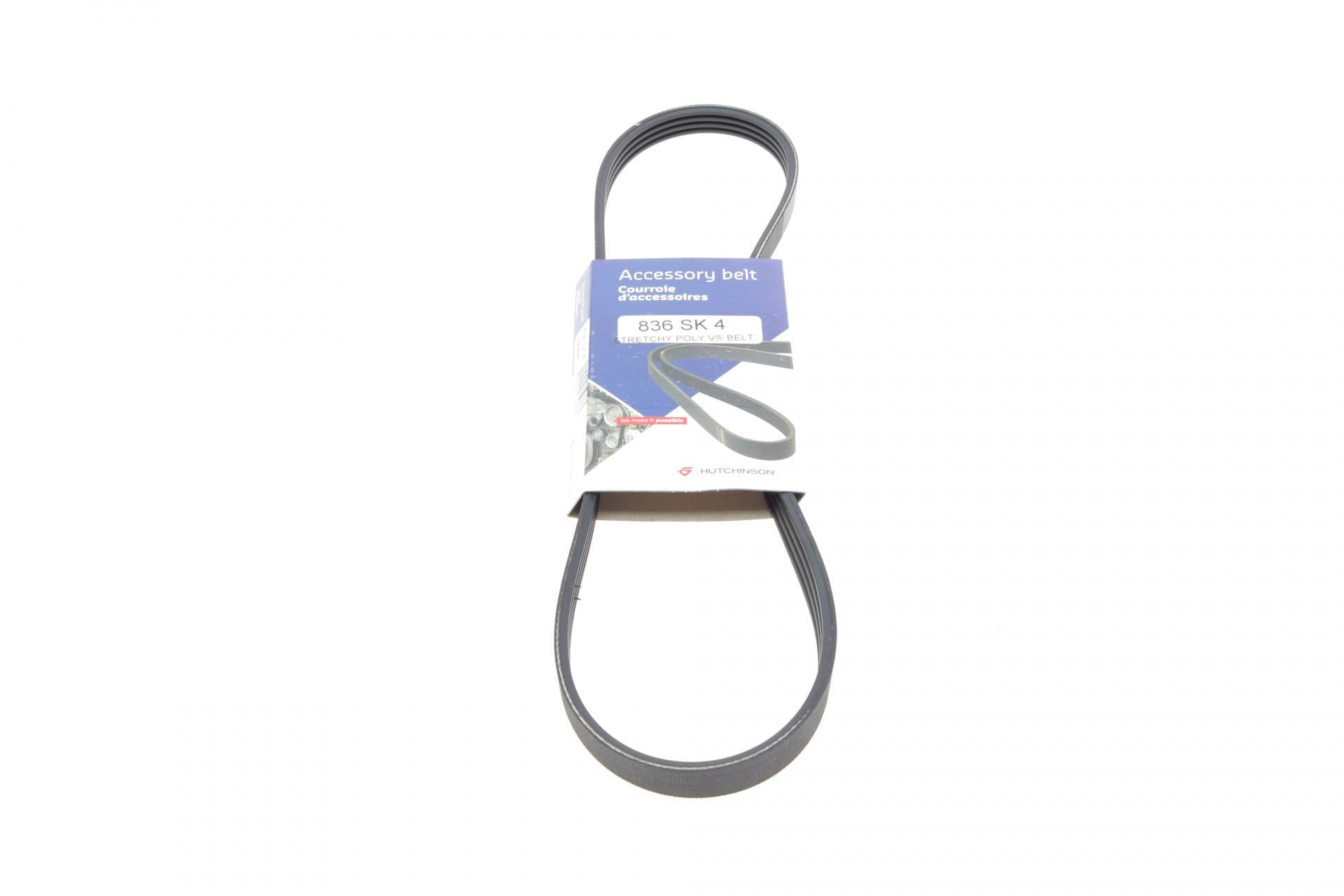 Ремень генератора HUTCHINSON BMW 3 E36 95-00 5PK836 N47/M47 (836 SK 4)