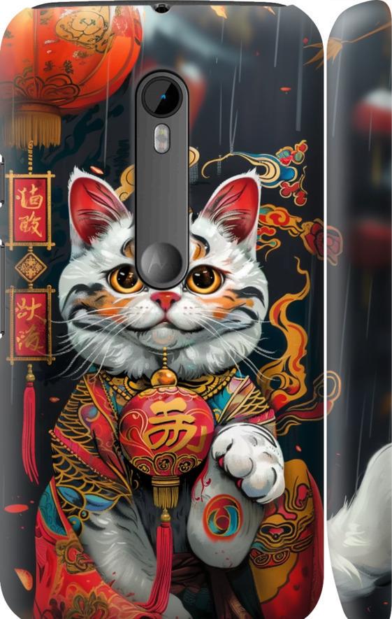 Чехол на Motorola Moto G3 China Cat v2 (6135m-318-42517)