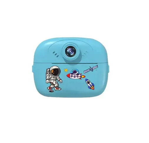 Детский интерактивный фотоаппарат принтер с мгновенной печатью Космос SAM-9912 синий