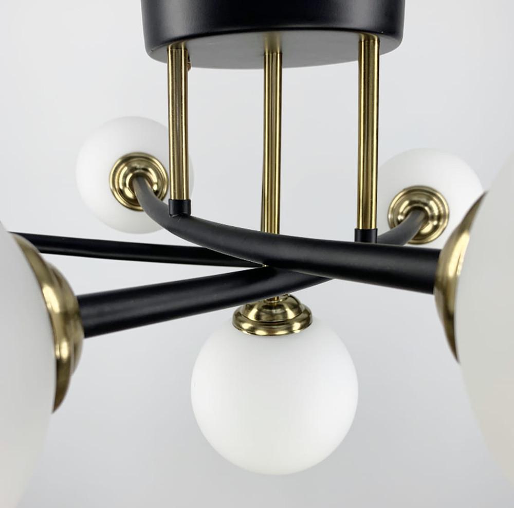 Светильник сдержанный на 7 плафонов Черный (LF_YQ 309-B) - фото 4 Светильник сдержанный на 7 плафонов Черный (LF_YQ 309-B) - фото 4