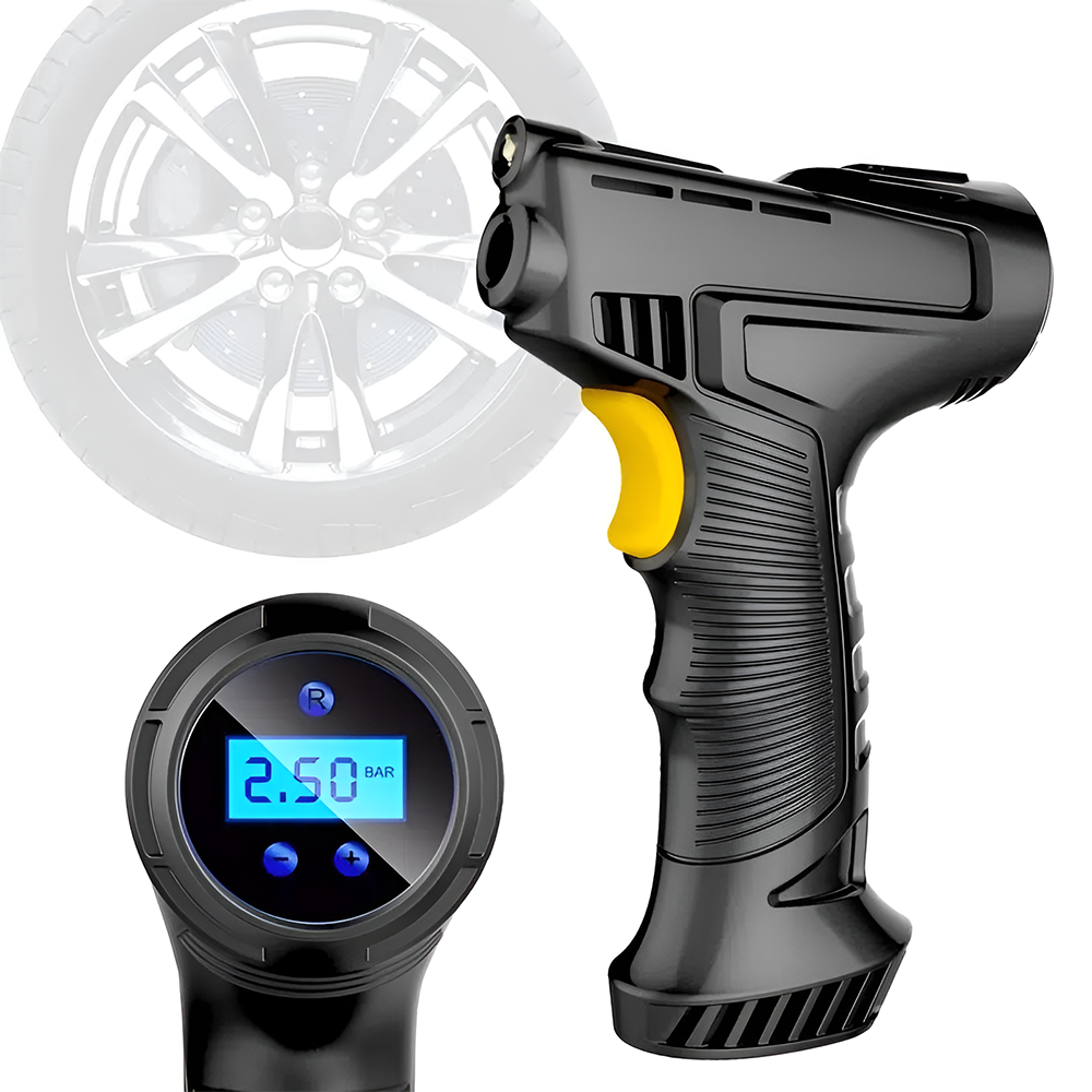 Насос-компрессор аккумуляторный Podofo PAC-01 для авто/мотоцикла/велосипеда Черный - фото 8 Насос-компрессор аккумуляторный Podofo PAC-01 для авто/мотоцикла/велосипеда Черный - фото 8