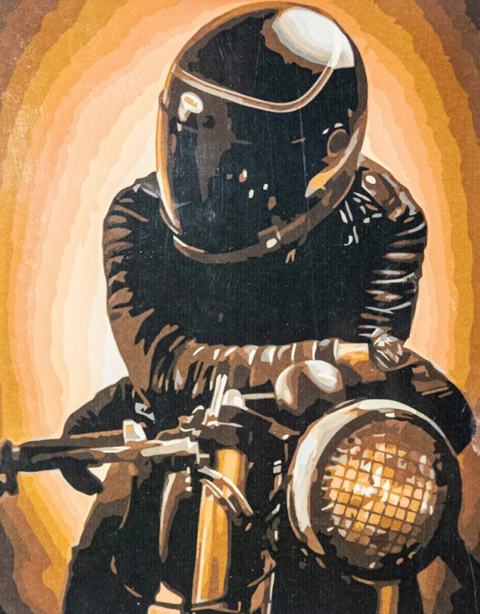 Картина по номерам Strateg Байкер 40x50 см (VA-3378)