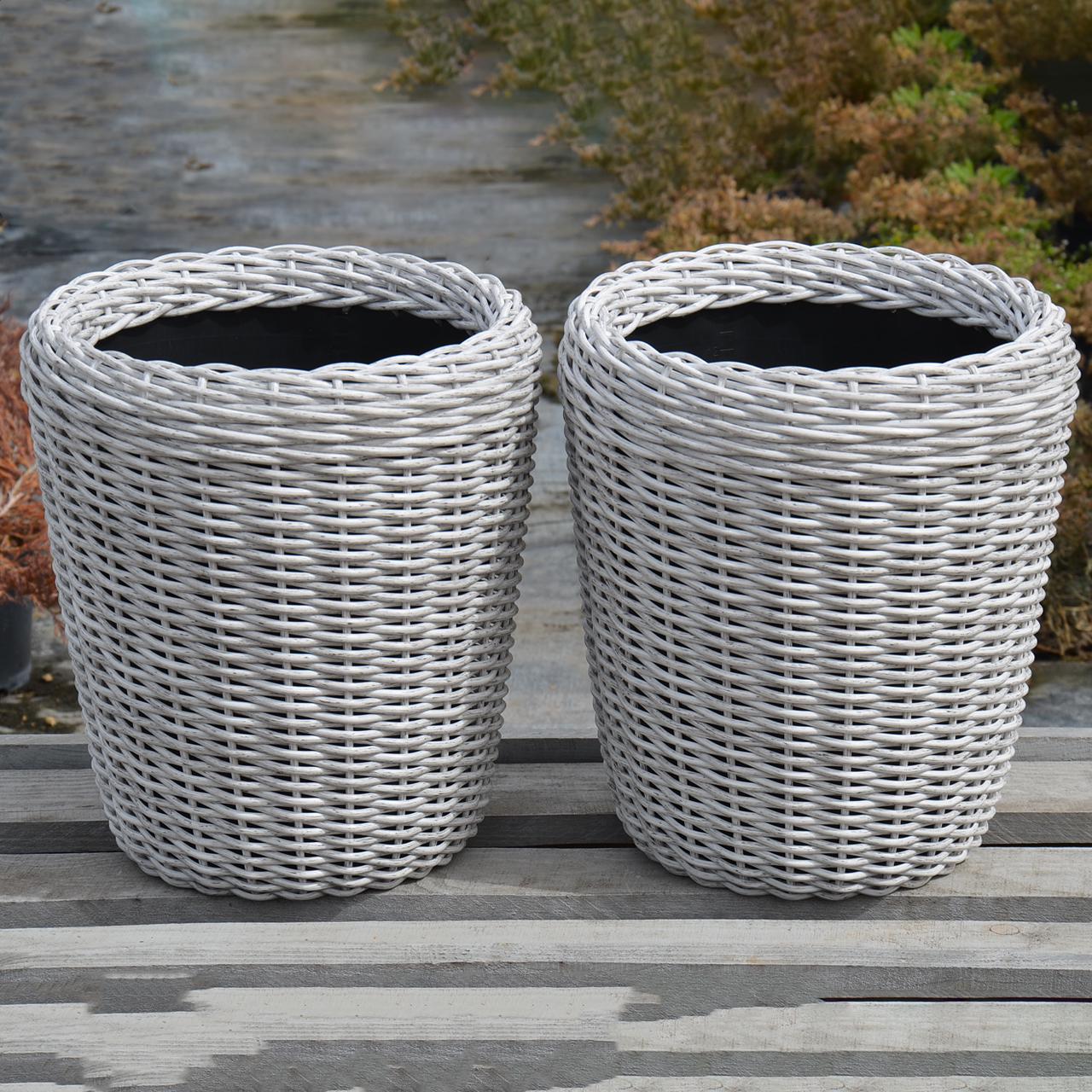 Кашпо высокое для цветов и растений из ротанга/ручной работы 16 л Белая береза - фото 8 Кашпо высокое для цветов и растений из ротанга/ручной работы 16 л Белая береза - фото 8