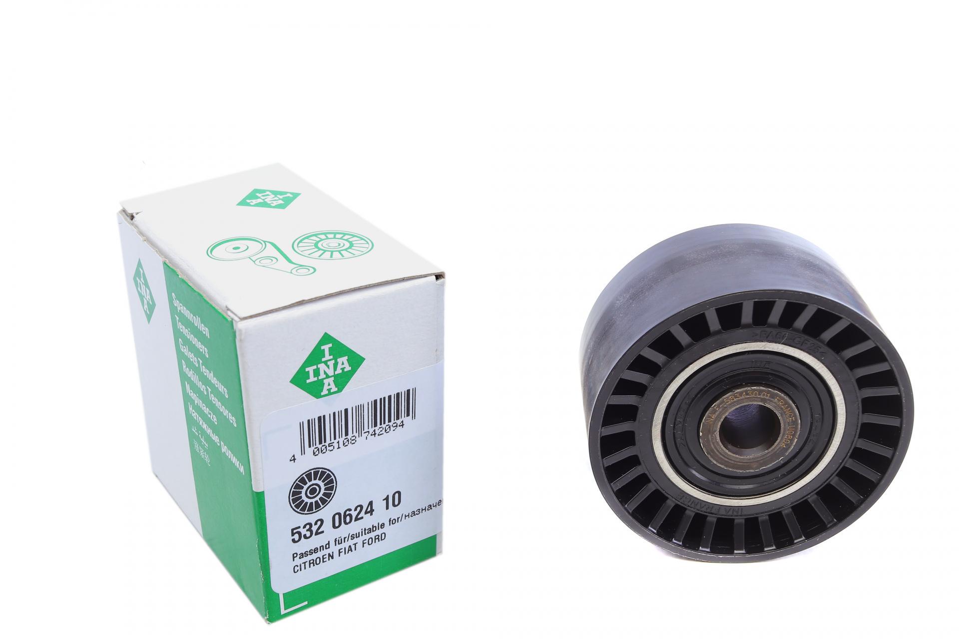 Ролик ГРМ INA для Citroen Berlingo/Ford Transit 1.6TDCI 05- паразитный 532 0624 10