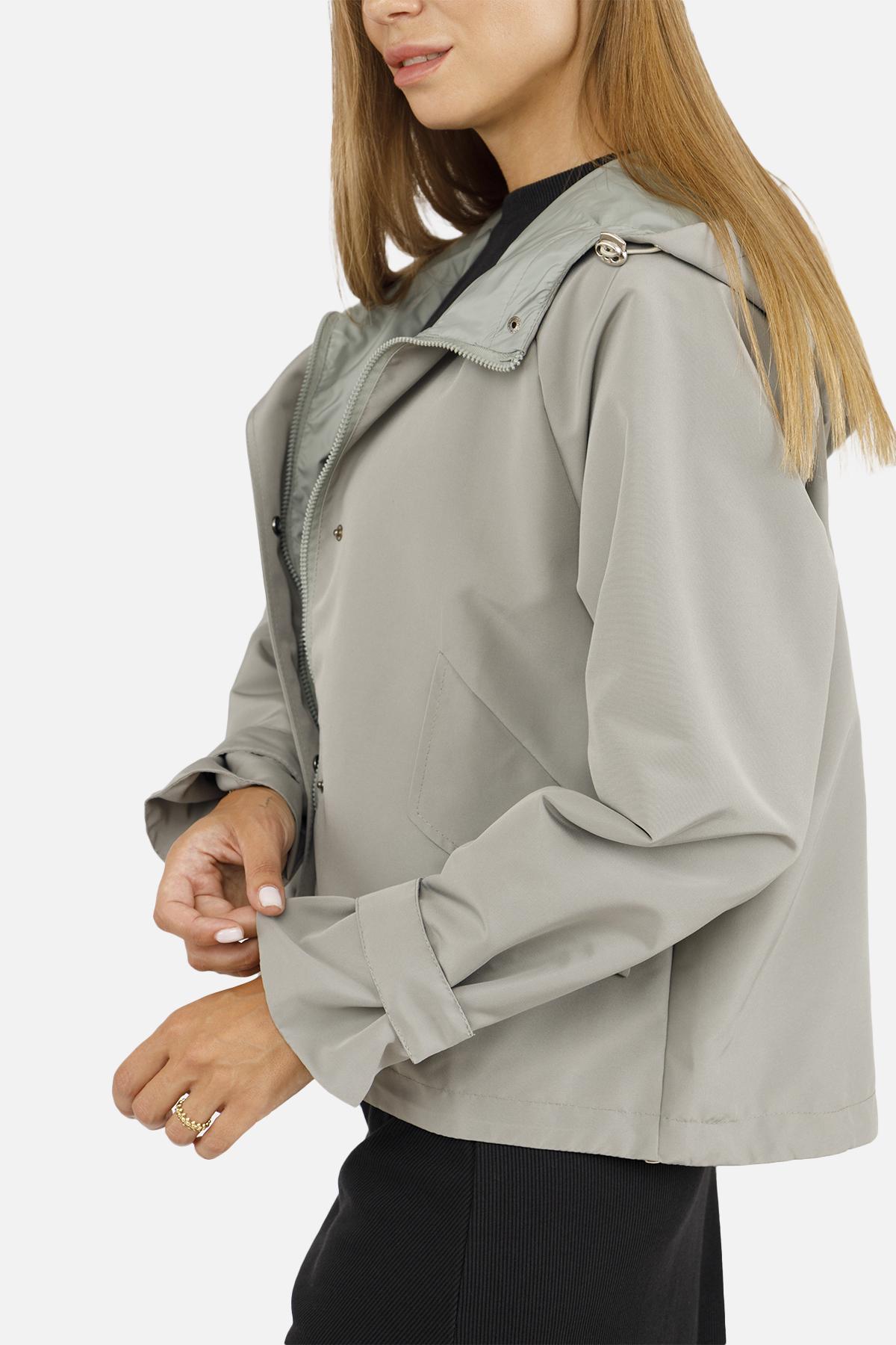 Ветровка женская р. 44 Оливковый (SKT001018258) - фото 3