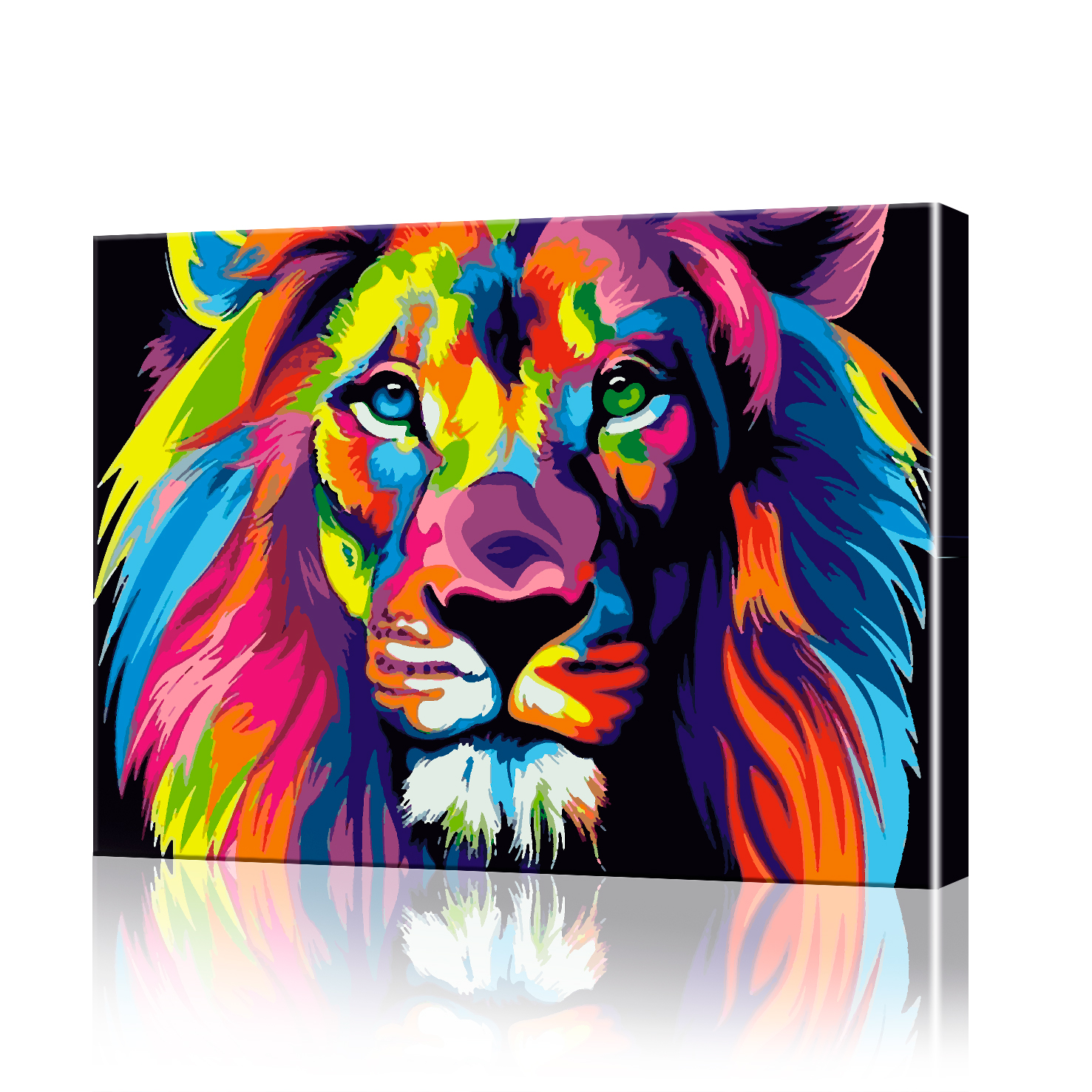 Картина по номерам ArtSale Красочный лев PBN0579 40х50 см