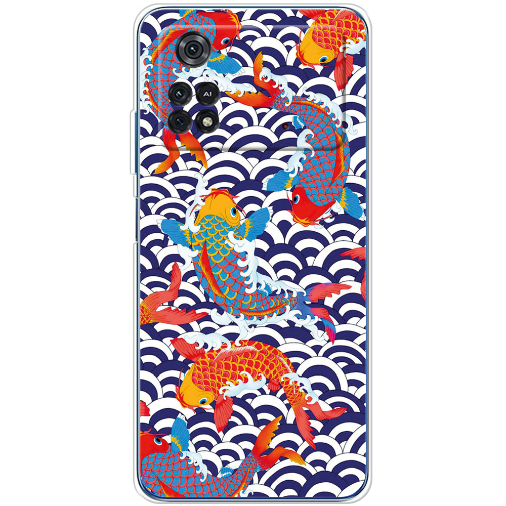 Чехол BoxFace Poco M4 Pro 4G Koi Fish Прозрачный силикон (44475-up2477-44475)