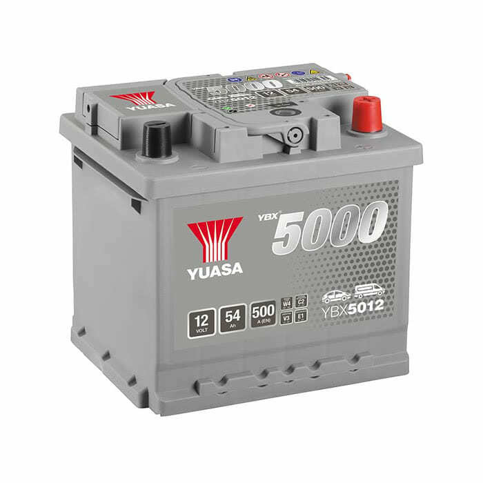 Аккумулятор YuasaBatteryEuropeGmb YBX5012 12V 54Ah Silver