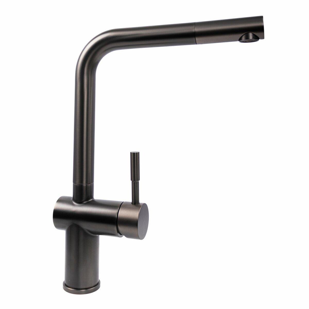 Смеситель кухонный Platinum PVD 8006 A-LI Черный (PLTM-SP000036106)