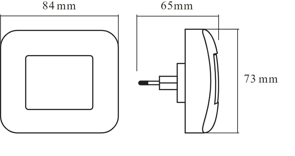 Ночник-розетка Osram с датчиком освещенности 0,20W 3lm 3000K 65x73x84 мм IP20 (4058075266803) - фото 2