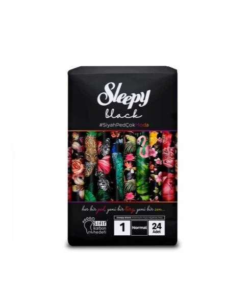 Прокладки ультратонкие гигиенические Sleepy Black Normal-1 №24 240 мм (000006019)