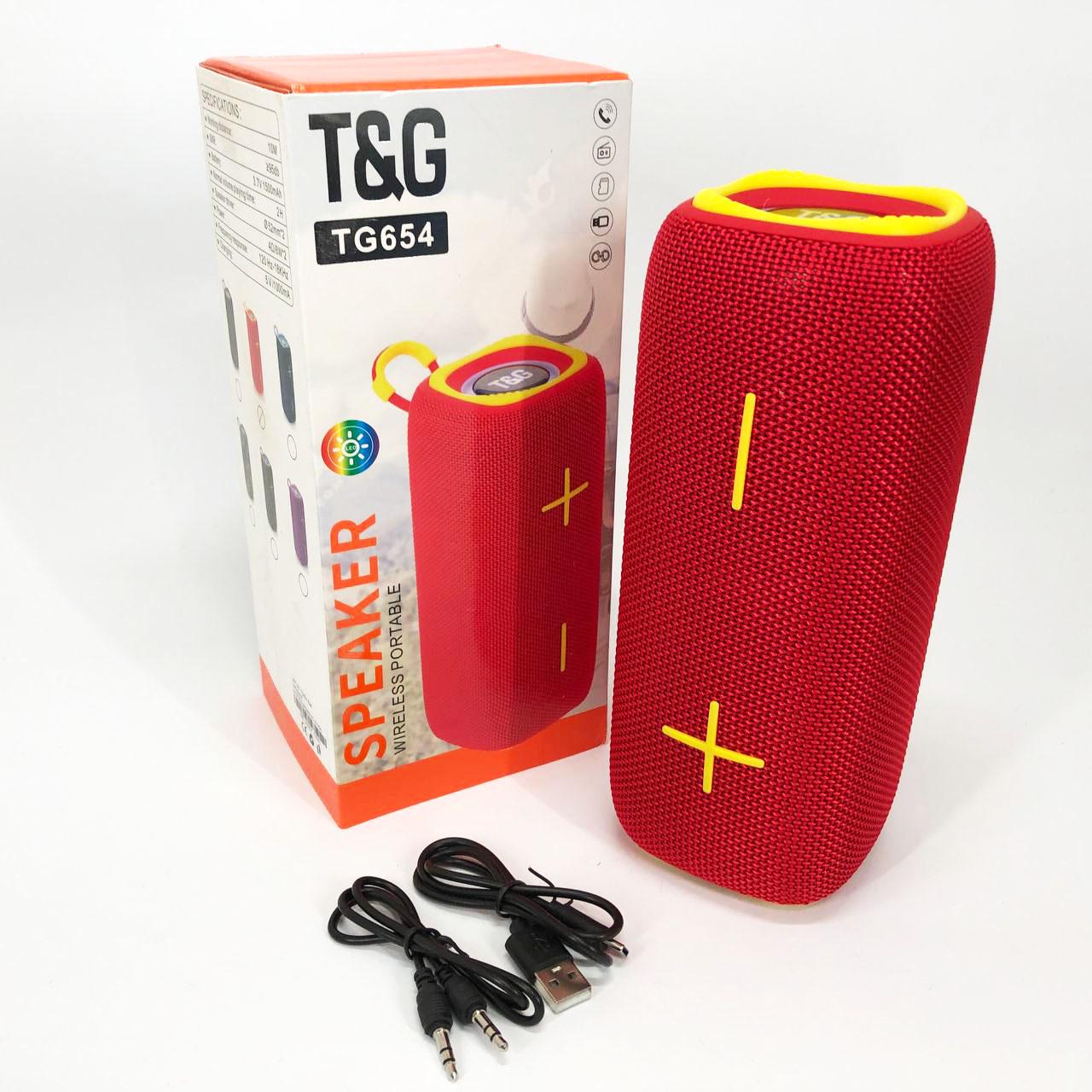 Колонка портативна з підсвічуванням TG654 8W Червоний - фото 3