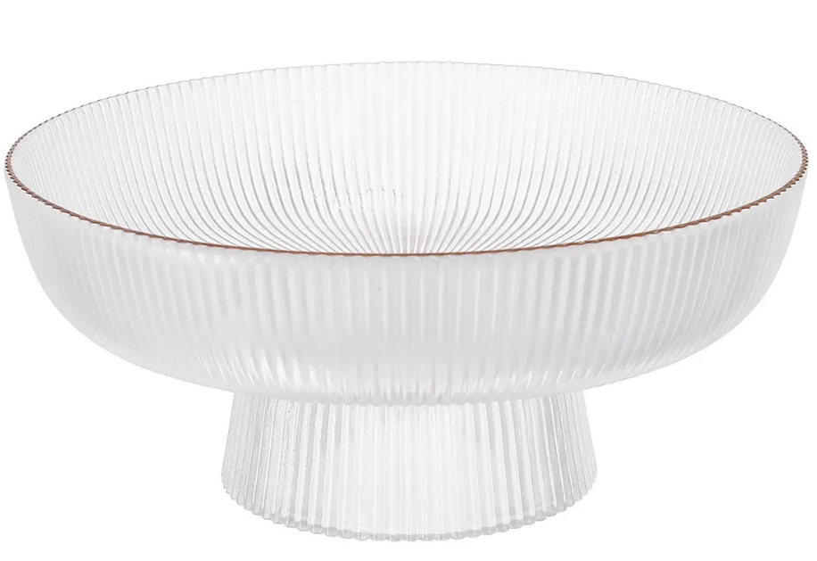 Блюдо для фруктов на ножке VIVA Edge Clear 20,5х9 см (B100068)