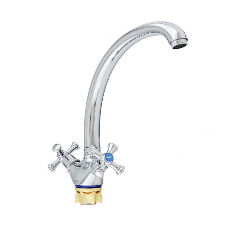 Змішувач для кухні Udis DTZ4-B827 двохвентильний Хром