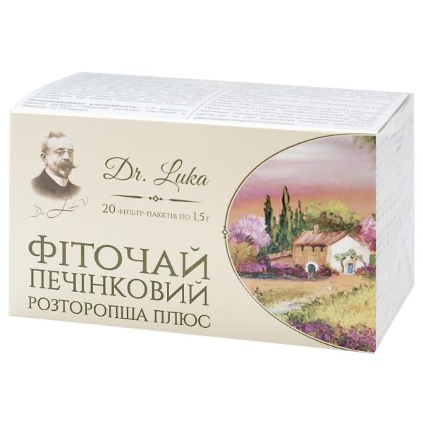 Заменитель питания Dr.Luka Фиточай Печеночный расторопша плюс 1,5 г x 20 фильтр-пакетов (000027684)