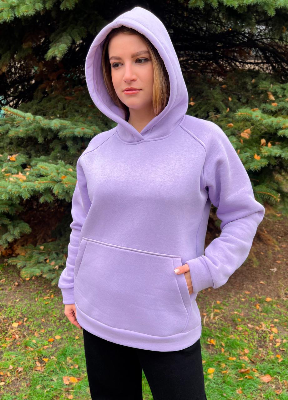 Худи тринитка с начесом р. 56-58 Сиреневый (1540) - фото 3 Худи тринитка с начесом р. 56-58 Сиреневый (1540) - фото 3