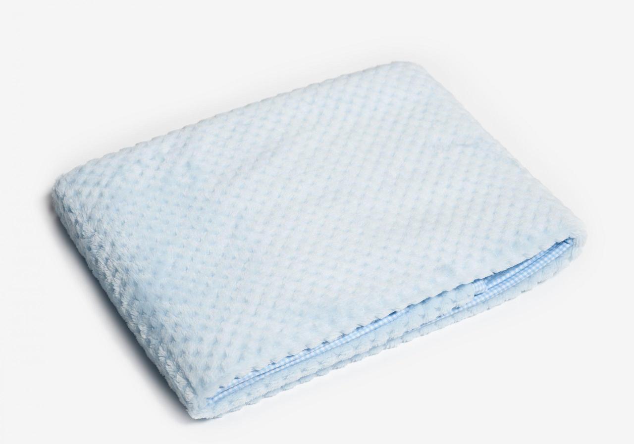 Дитячий гіпоалергенний плед Twins жаккард 104x80 см Блакитний (T5770)