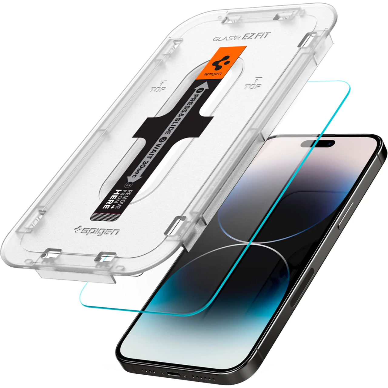 Захисне скло Spigen Protective Glass Ez Fit for iPhone 14 Pro Max (AGL05202) - фото 2