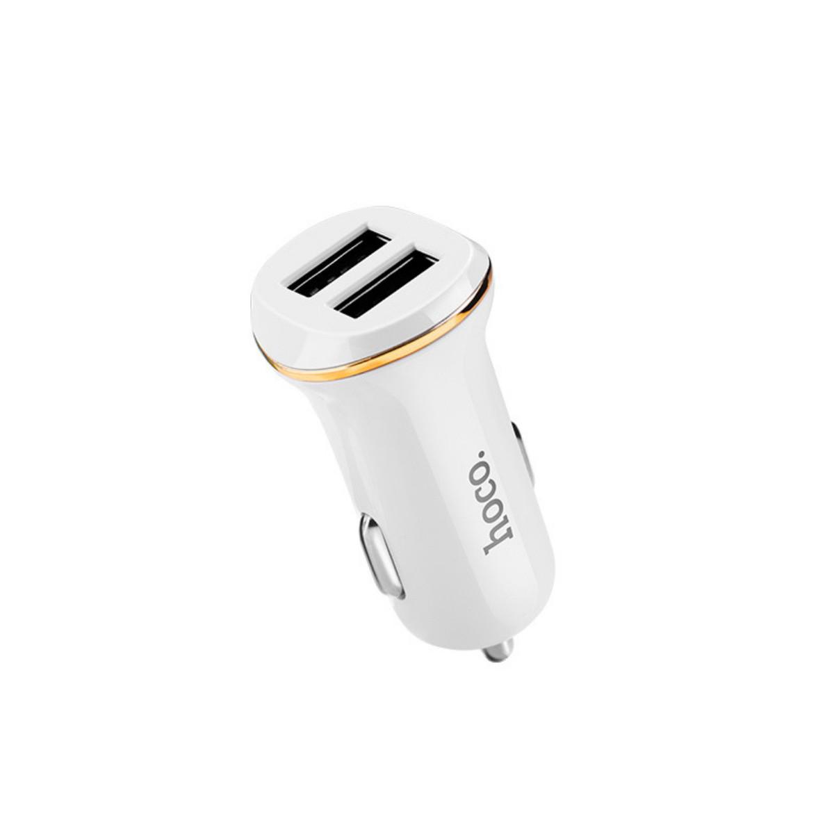 Автомобильное зарядное устройство Hoco Z1 double ported Car Charger 2USB 2,1 A White Автомобильное зарядное устройство Hoco Z1 double ported Car Charger 2USB 2,1 A White