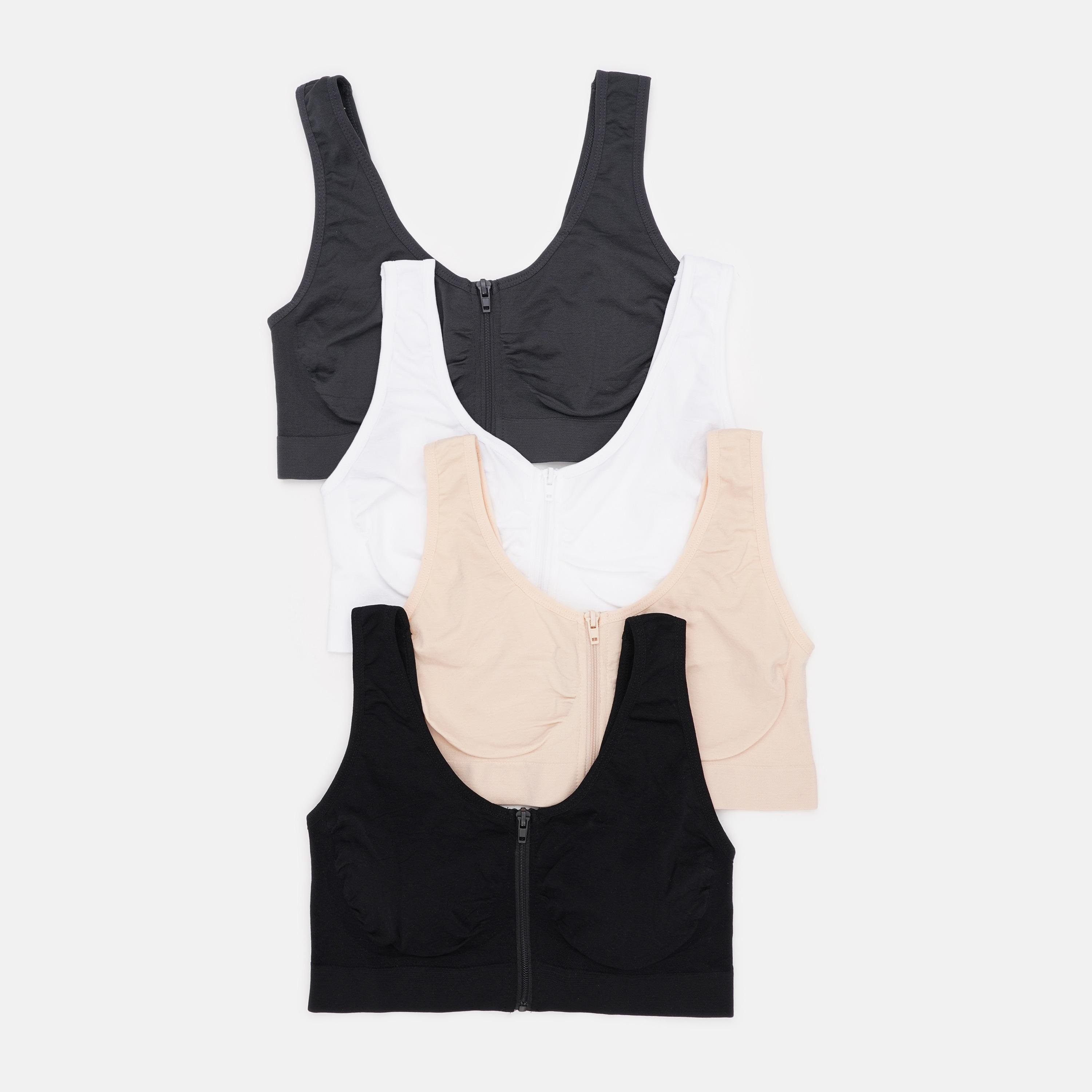 Бюстгальтер J-Line 4 шт. L Сірий/Бежевий/Чорний (4055398)