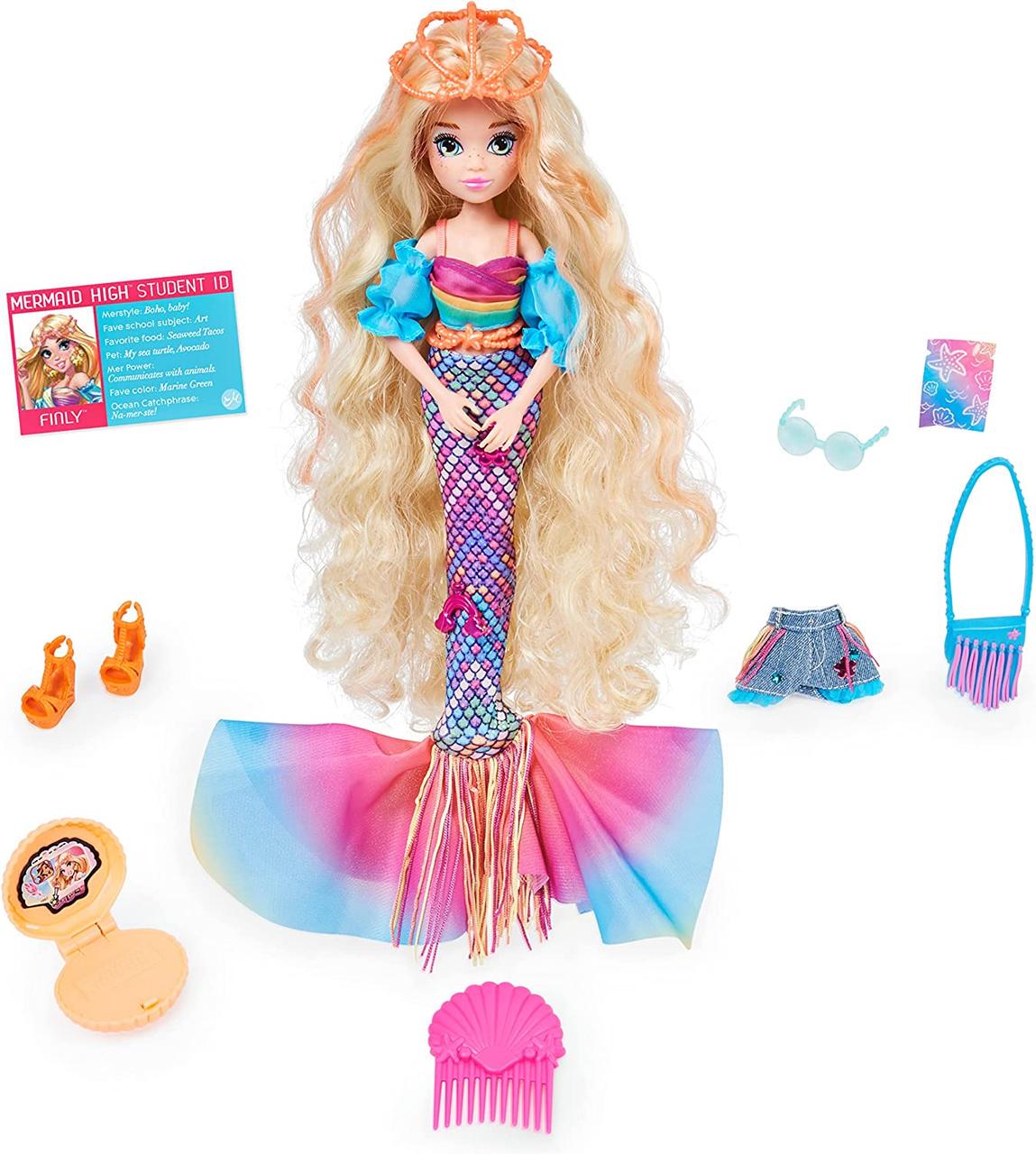 Лялька Mermaid High Finly Русалонька русалка Фінлі з знімним хвостом