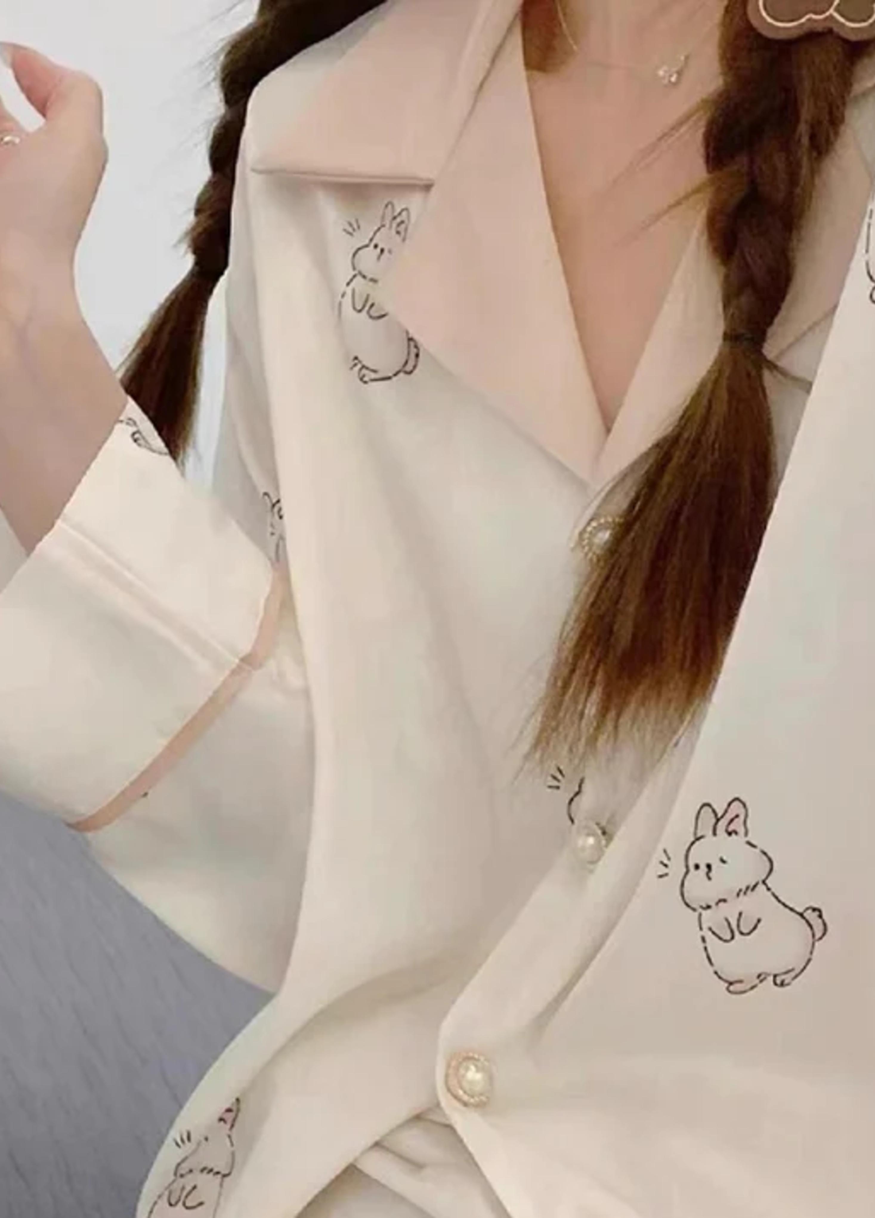 Пижама для девочки подростковая в подарочной коробке Lucky rabbit 170-176 см Розовый - фото 4