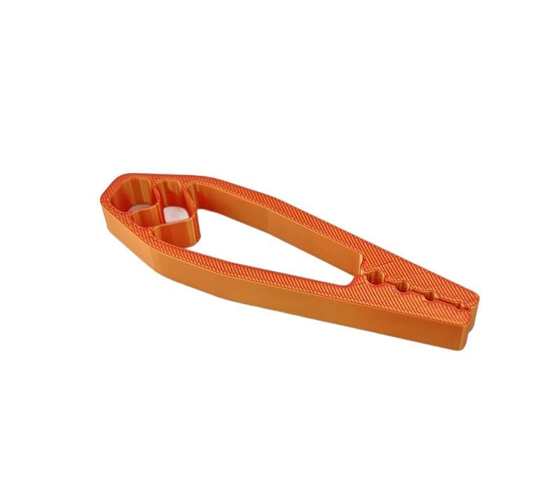 Держатель для гвоздей эргономичный с защитой пальцев пластик 10,2х3 см Оранжевый (29653)