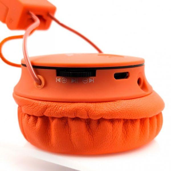 Наушники накладные NIA X2 Bluetooth-стерео Orange (11012) - фото 3