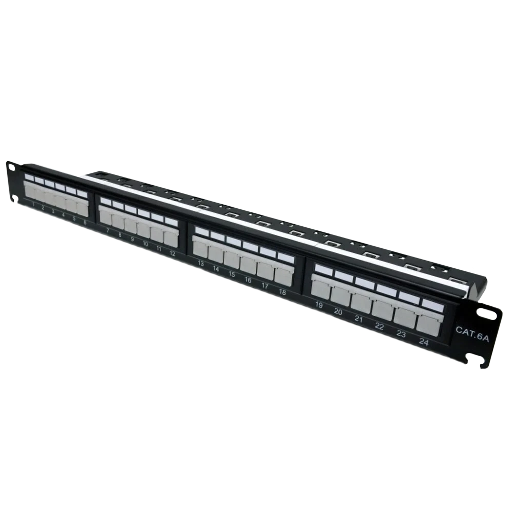Патч-панель LW L&W ELECTRONICAL LW-PP74 19" 24xRJ-45 UTP категорія 6a із заднім органайзером з пластиковими шторками (3005578252) Патч-панель LW L&W ELECTRONICAL LW-PP74 19" 24xRJ-45 UTP категорія 6a із заднім органайзером з пластиковими шторками (3005578252)