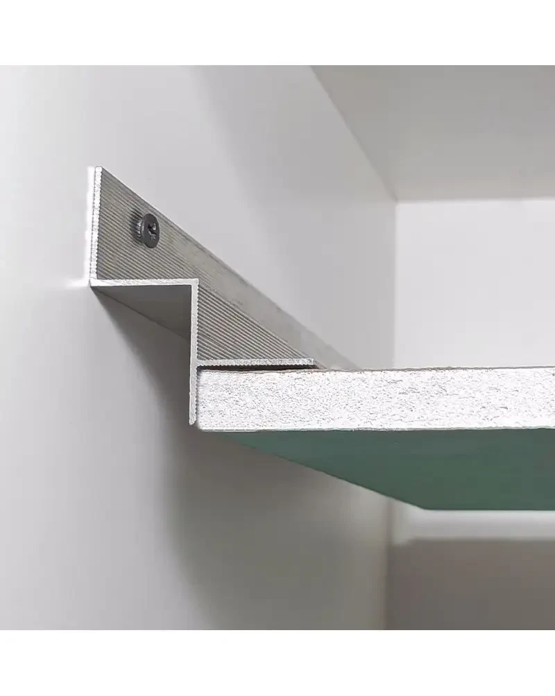 Алюминиевый профиль для теневого шва 20 мм 3 м Серебристый (2639707750)