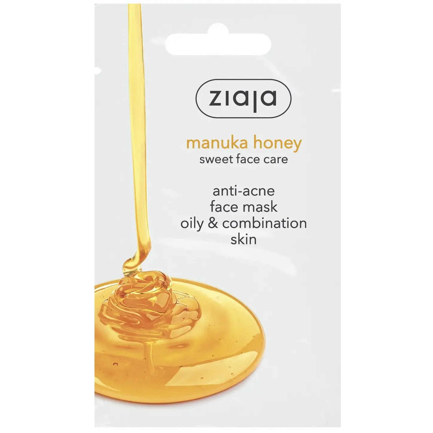 Маска від акне Ziaja Manuka Honey Manuka Sweet face mask для жирної та комбінованої шкіри з медом мануки 7 мл (946298) - фото 1