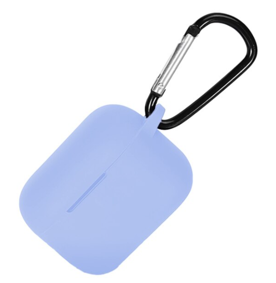 Чехол-накладка DK Silicone Candy Friendly с карабином для Xiaomi QCY T10/T10 Pro/T11 Lilac