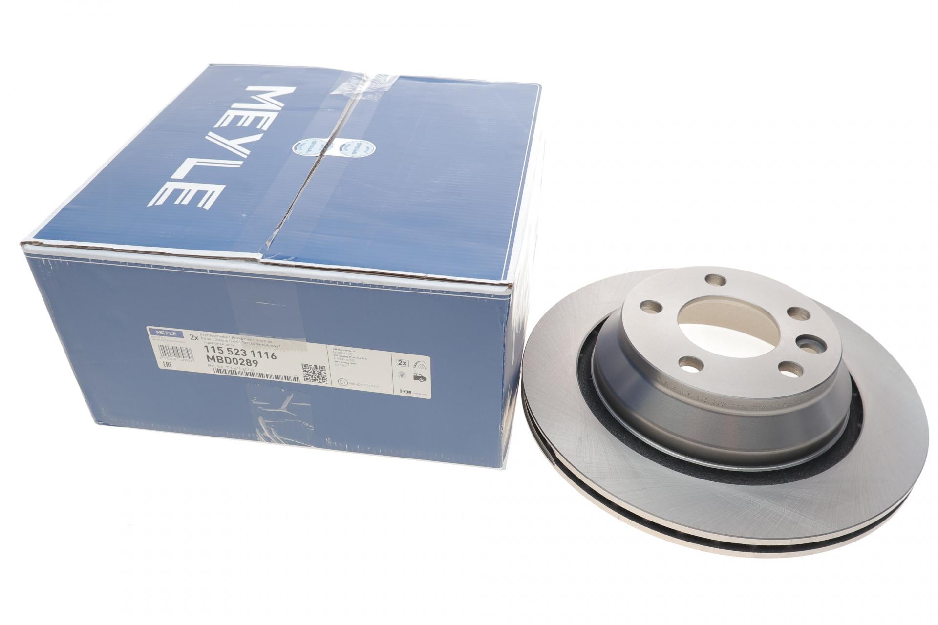 Диск тормозной задний Meyle VW T5 03-314x22 мм (115 523 1116 MEYLE)