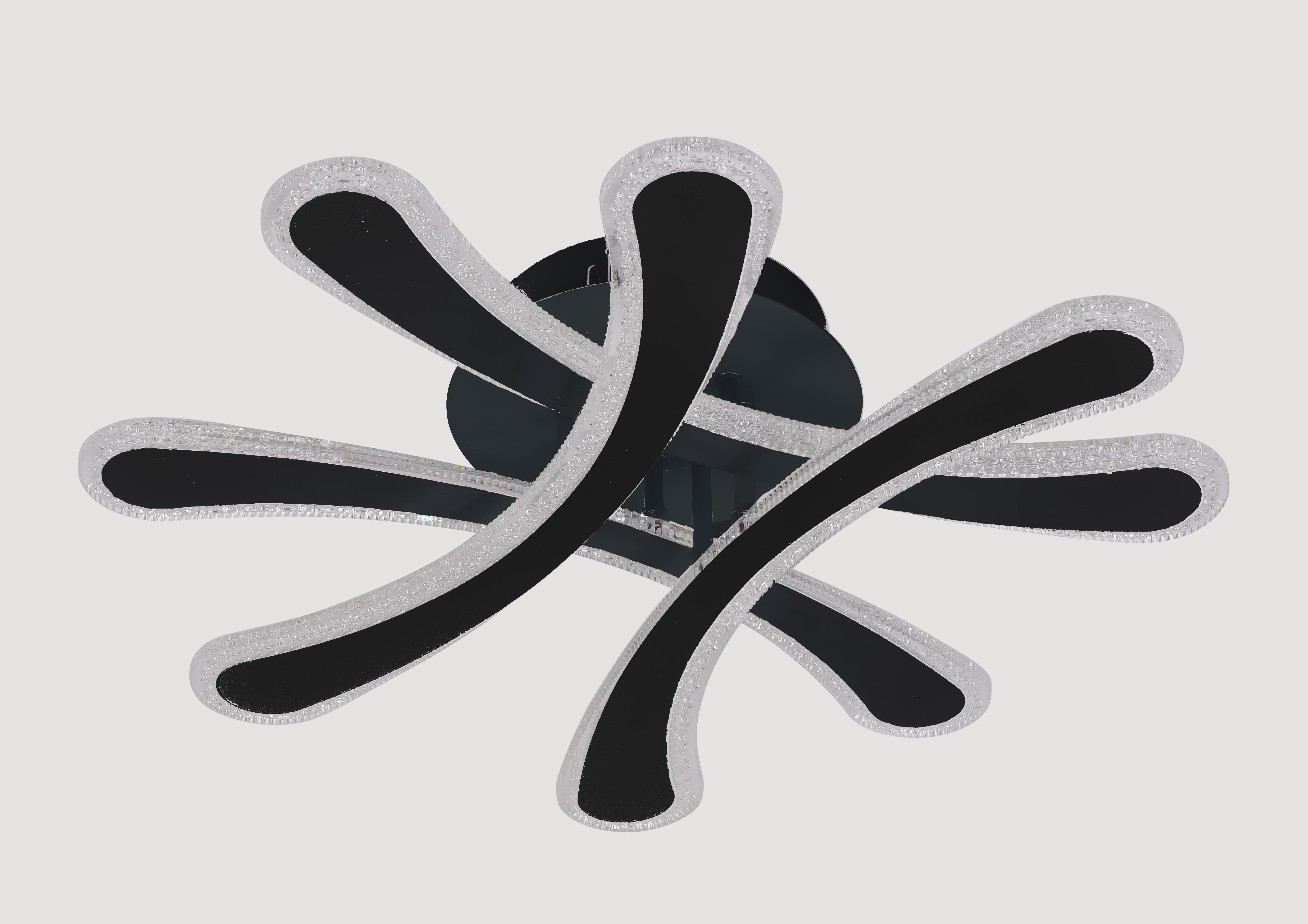 Люстра светодиодная Sirius 6219 BK 86W акриловая