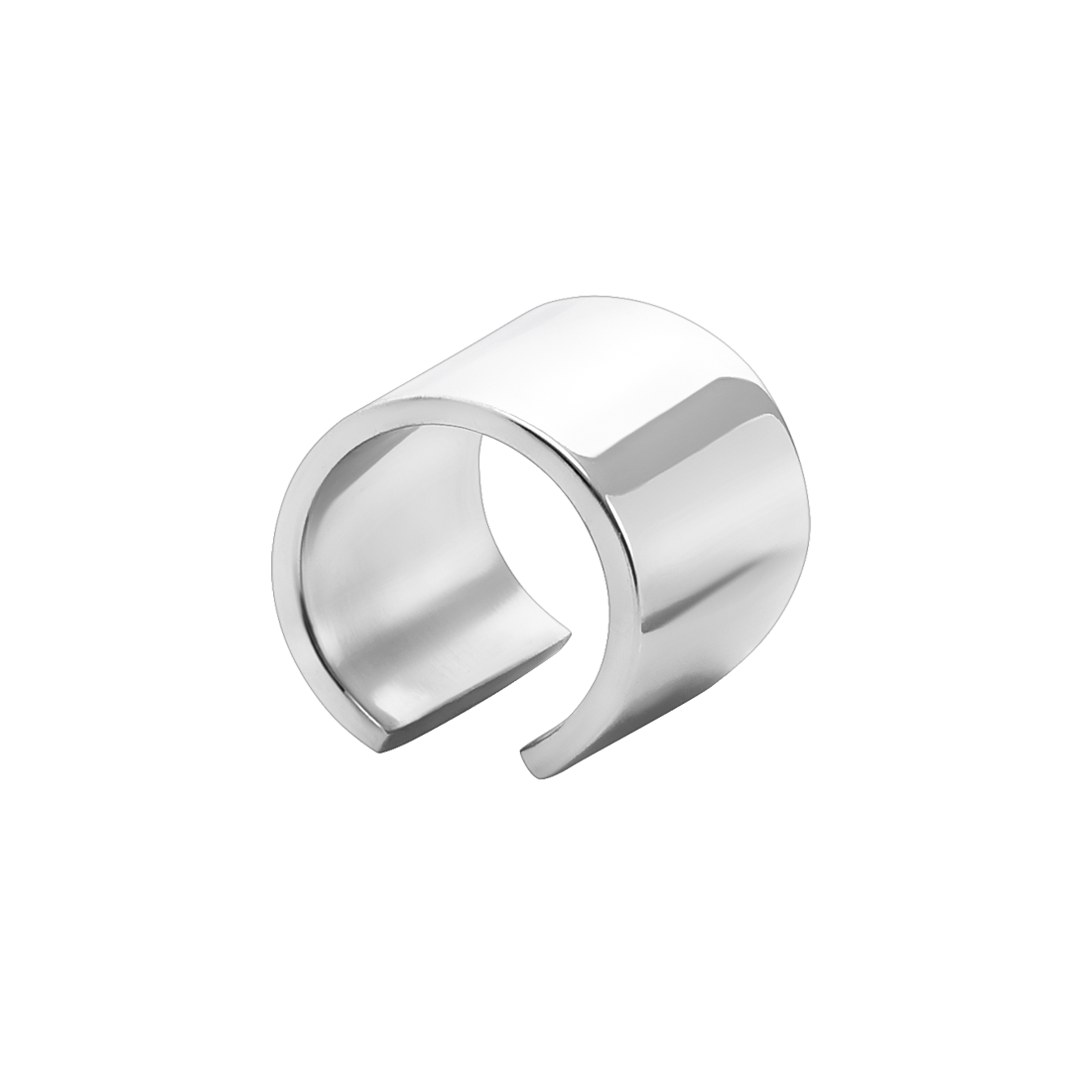 Серьга-каф серебряное кольца на ушко