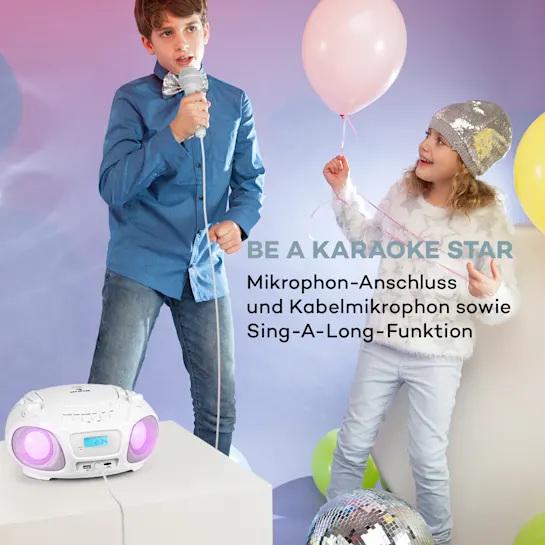 Бумбокс Auna Roadie Sing CD Boombox (10032056) - фото 5