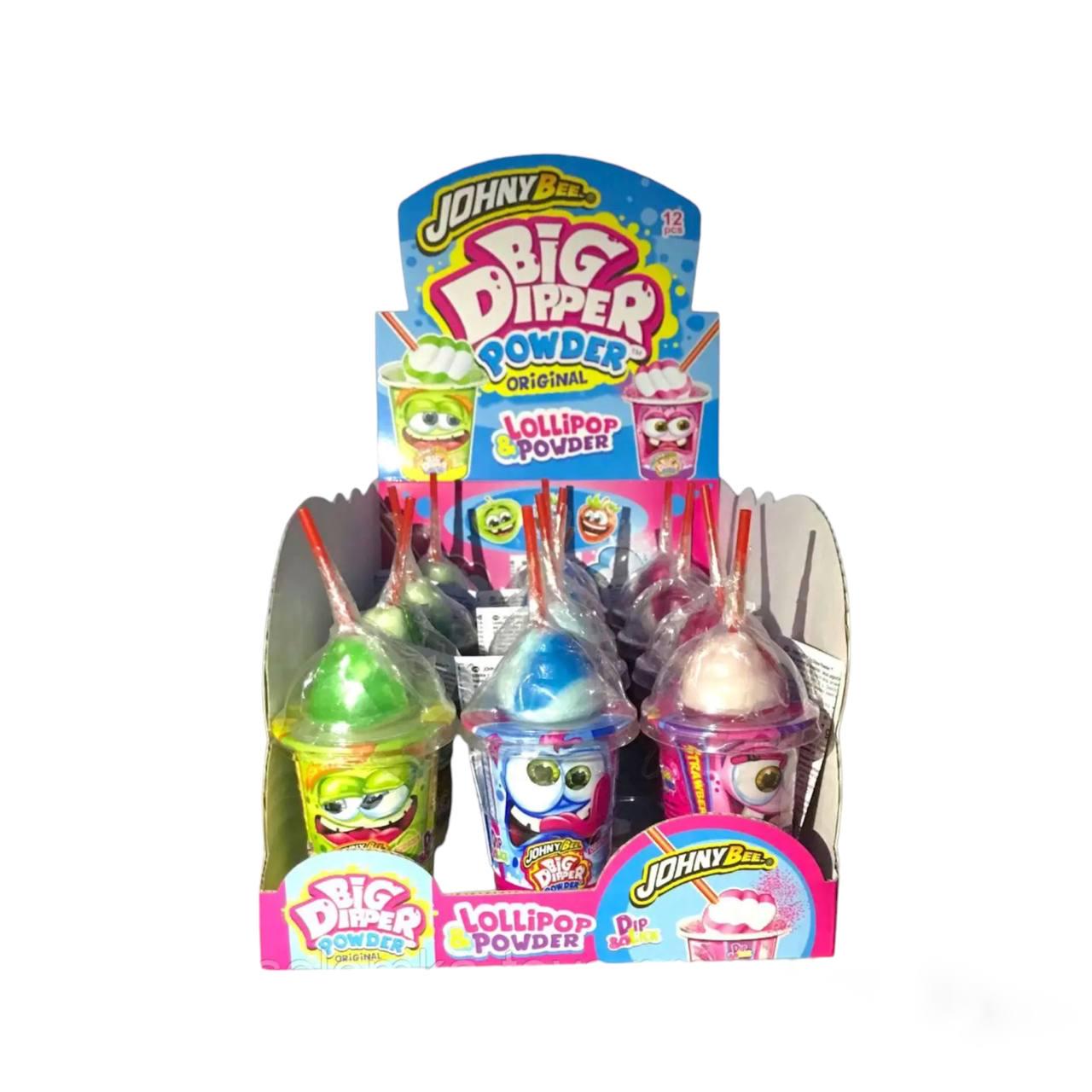 Леденцы Johny Bee Big dipper powder с порошком для погружения Сливки 12 шт. (00000003756)